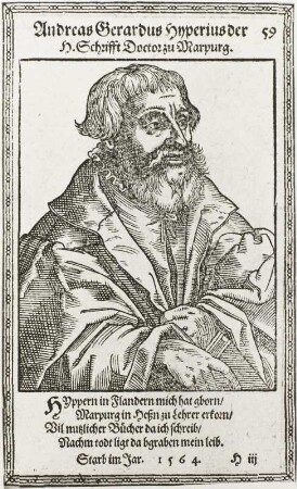 Bildnis des Theologen Andreas Gerardus Hyperius
