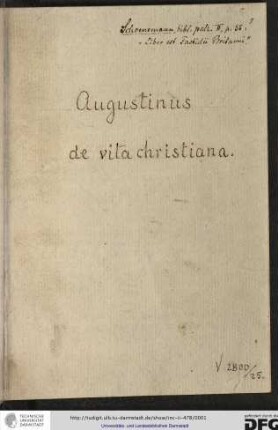 De vita christiana. De dogmatibus ecclesiasticis