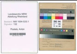 Entnazifizierung Anton Postels , geb. 10.07.1891 (Lehrer)