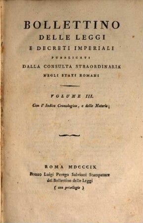 Bollettino delle leggi e decreti imperiali, 3. 1809