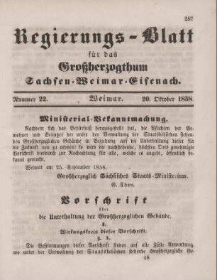 Nr. 22 : 20. Oktober 1858