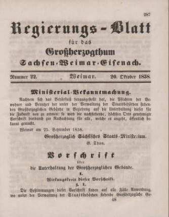 Nr. 22 : 20. Oktober 1858