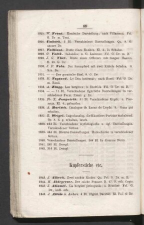 Kupferstiche etc