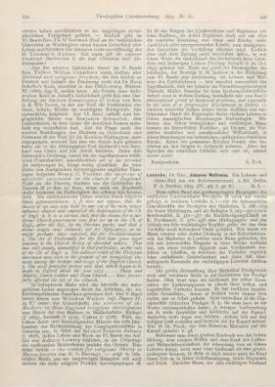 540-543 [Rezension] Loesche, Geo., Jihannes Mathesius. Ein Lebens- und Sitten-Bild aus der Reformationszeit. 2. Bd