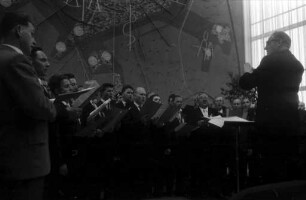 Liederfest des Badischen Sängerbundes an Pfingsten 1960 in Karlsruhe.