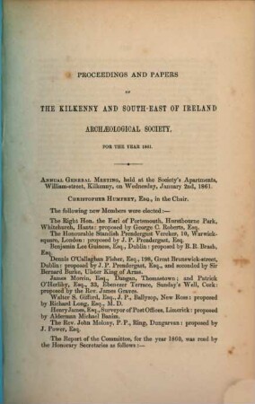 The Journal of the Kilkenny and South-East of Ireland Archaeological Society. 3,2. 1860/61 (1861)