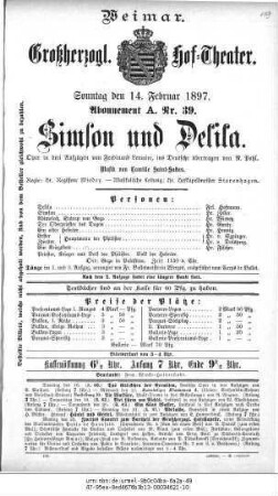 Simson und Delila