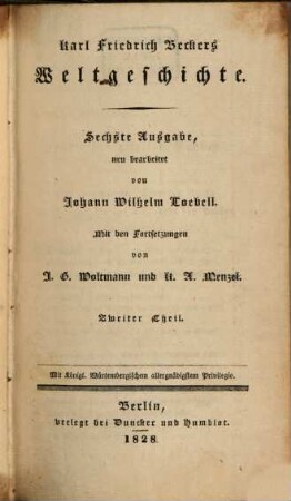 Karl Friedrich Becker's Weltgeschichte. 2