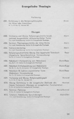 Evangelische Theologie
