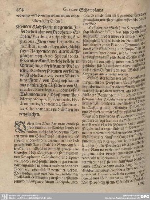 Vierzigster Discurs. Von den Wahrsagern ins gemein...