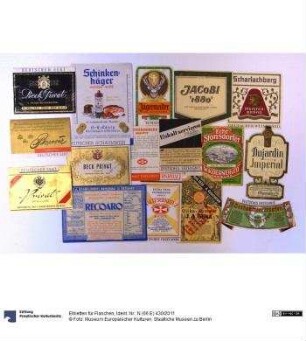 Etiketten für Flaschen