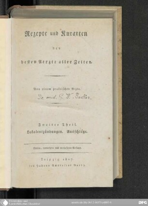 2: Lokalentzündungen. Ausschläge