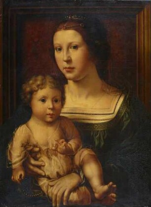 Mutter und Kind (Anna van Berghen mit ihrem Sohn?)