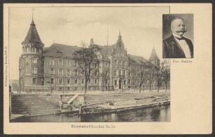 Ansichtskarte Dienstgebäude der Königlichen Eisenbahndirektion Berlin, Schöneberger Ufer 1–3
