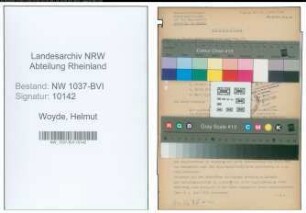 Entnazifizierung Helmut Woyde , geb. 19.02.1903 (Krim.Sekretaer)