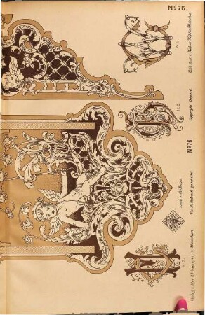 Musterblätter für Holzbrand-Malerei. 76. [1895]