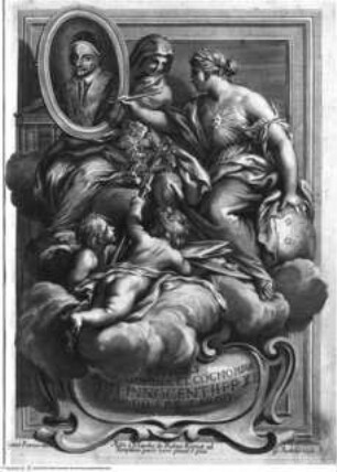 Effigies, nomina et cognomina S.D.N. Innocentii PP XI et RR. DD. S.R.E. cardd. nunc viventium / Jo. Iacobo de Rubeis, Roma 1706., Frontispiz