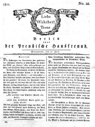 No. 58., 21. Juli 1810
