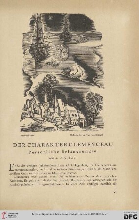 Der Charakter Clemenceau