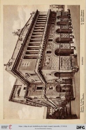Napoli – Teatro S. Carlo. – Theatre Saint Charles. – S. Carlo Theatre. – S. Karl-Theaters.