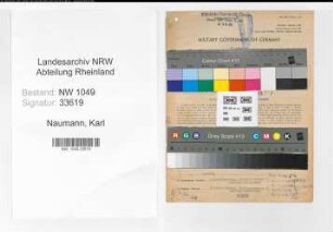 Entnazifizierung Karl Naumann , geb. 13.07.1896 (Modellbauer)