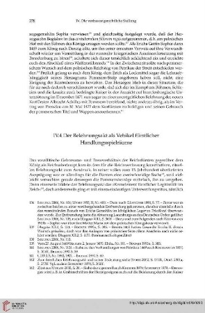 IV.4 Der Belehnungsakt als Vehikel fürstlicher Handlungsspielräume