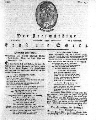 Nro. 177, Donnerstag den 5. September