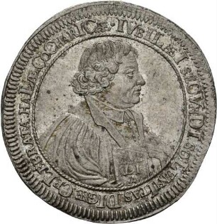 Silbermedaille der Reichsstadt Schwäbisch Hall auf die zweite Säkularfeier der Reformation, 1717