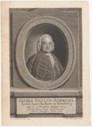 Georg Paul Soergel, Spitalamtskastner in Nürnberg; geb. 5. Oktober 1710