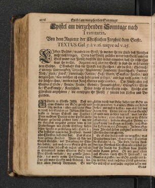 Epistel am vierzehenden Sonntage nach Trinitatis.