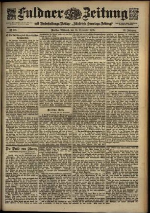 Ausgabe vom Mittwoch, den 12. September 1900.