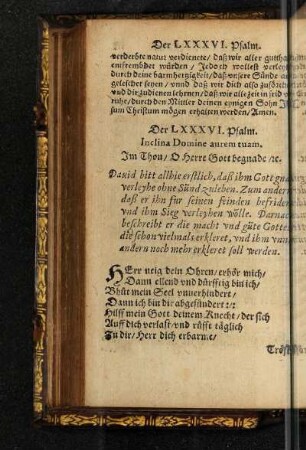 Der LXXXVI. Psalm.