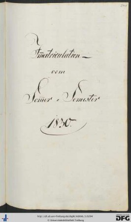 [S. 341] Sommersemester 1830