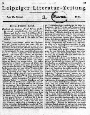 1834-01-13 : 11. Stück