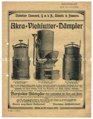 Akra-Viehfutter-Dämpfer