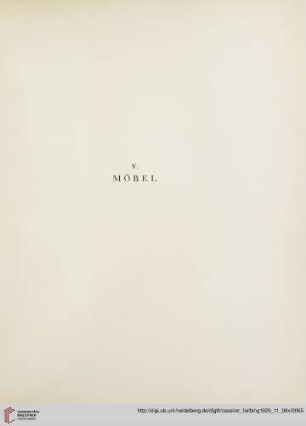 V. Möbel (Nr. 82-95)