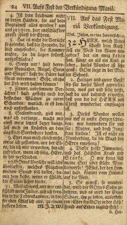 VII. Auf das Fest Mariä Verkündigung