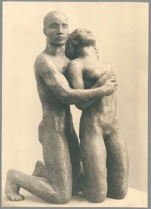 Kniendes Menschenpaar, 1931, Bronze