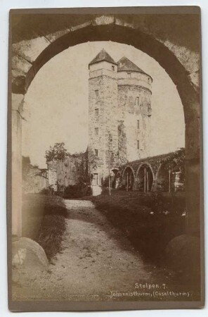 Stolpen. Veste. 3. Hof und Johannisturm (Coselturm)