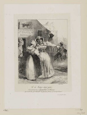 Gardejäger verlassen die Frauen, Blatt 16 der Folge "Lithographisches Album"