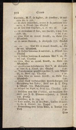 352-363, Cicero - Collectio
