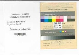 Entnazifizierung Johannes Schalueck , geb. 26.07.1911 (Polizist)