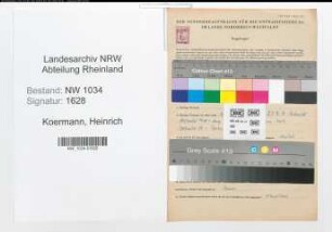 Entnazifizierung Heinrich Koermann , geb. 02.12.1912 (Hauptfeldwebel)