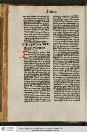 Incipit vita sancte Marine virginis.