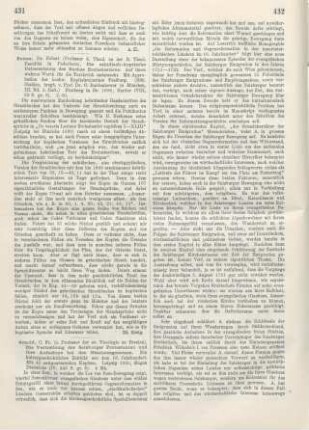 431-433 [Rezension] Arnold, Carl Franklin, Die Vertreibung der Salzburger Protestanten und ihre Aufnahme bei den Glaubensgenossen