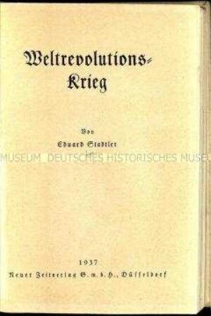 Völkischer Roman von Artur Dinter