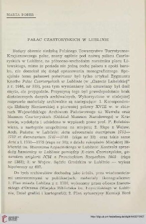 6: Pałac Czartoryskich w Lublinie