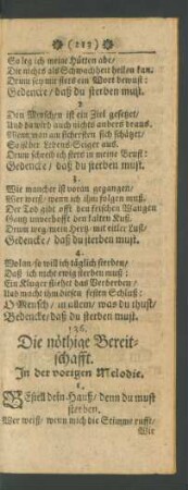 136. Die nöthige Bereitschafft