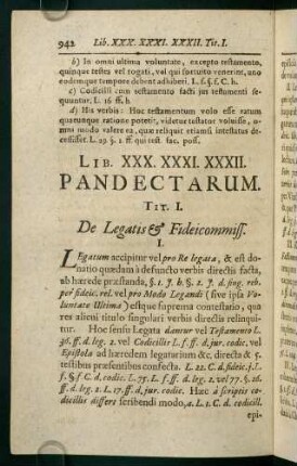 942-962, Lib. XXX. XXXI. XXXII. Pandectarum