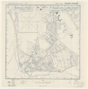 Urdenbach, Deutsche Grundkarte, Blatt 134